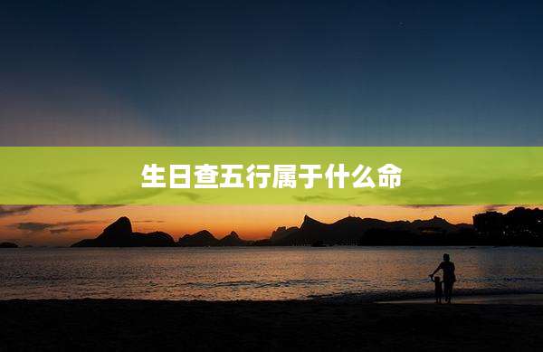 生日查五行属于什么命
