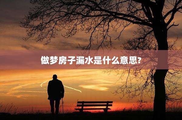 做梦房子漏水是什么意思?