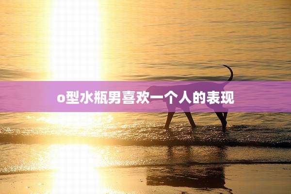 o型水瓶男喜欢一个人的表现