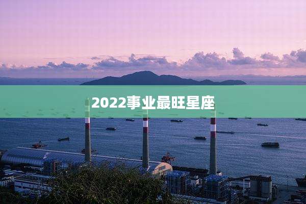 2022事业最旺星座