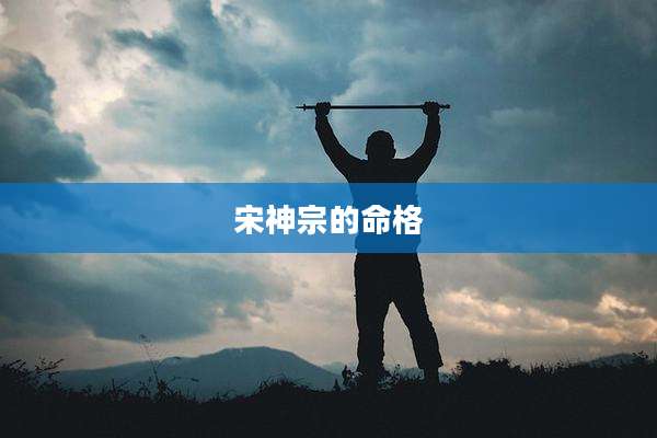 宋神宗的命格