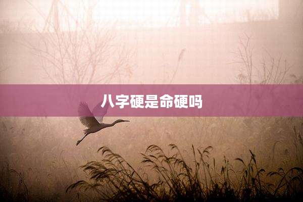 八字硬是命硬吗