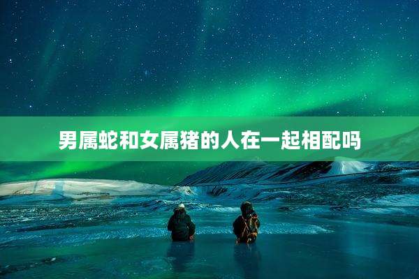 男属蛇和女属猪的人在一起相配吗