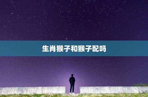 生肖猴子和猴子配吗