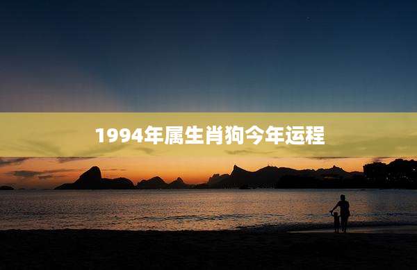 1994年属生肖狗今年运程