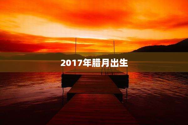 2017年腊月出生