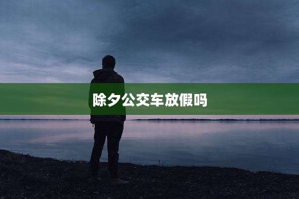 除夕公交车放假吗