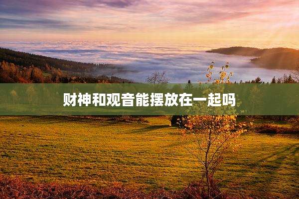 财神和观音能摆放在一起吗