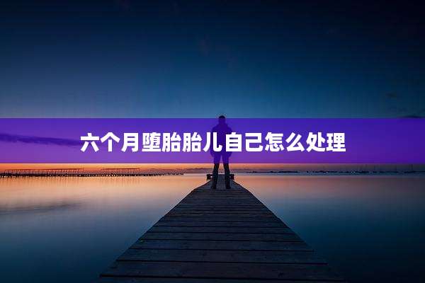 六个月堕胎胎儿自己怎么处理