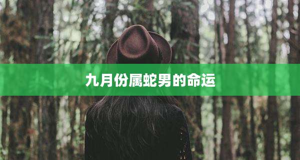 九月份属蛇男的命运