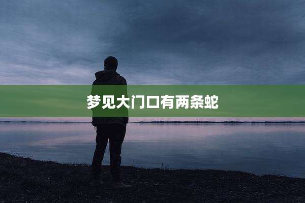 梦见大门口有两条蛇