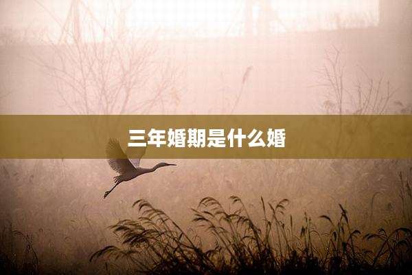 三年婚期是什么婚