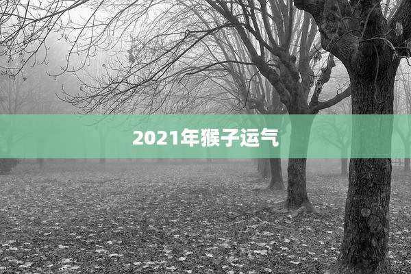 2021年猴子运气