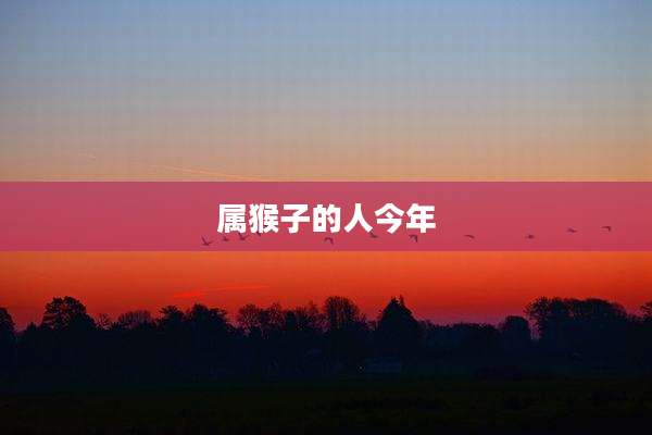 属猴子的人今年