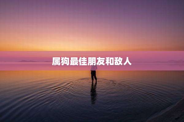 属狗最佳朋友和敌人