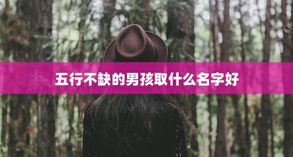 五行不缺的男孩取什么名字好
