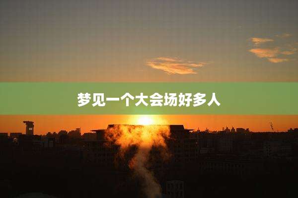梦见一个大会场好多人