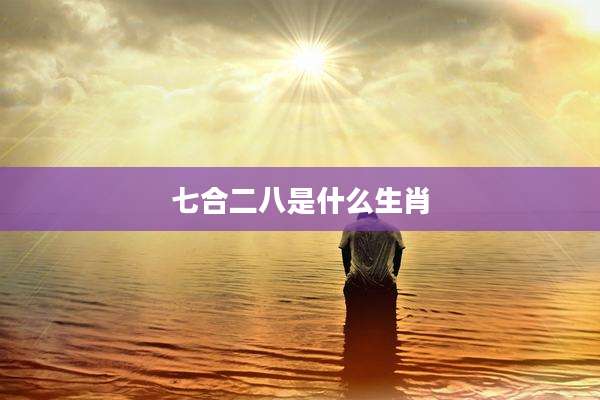 七合二八是什么生肖