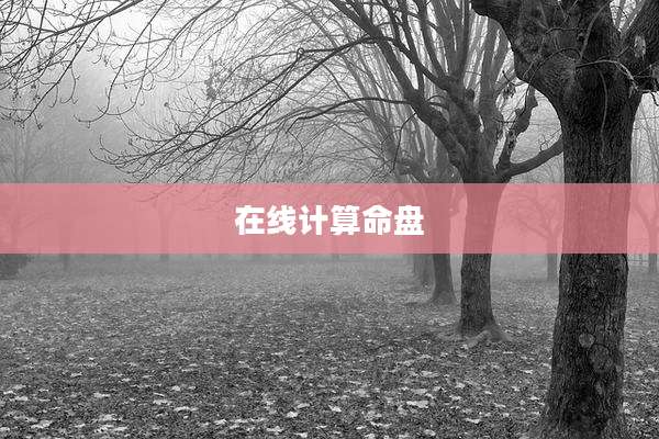 在线计算命盘