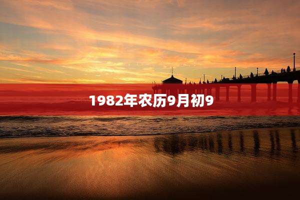 1982年农历9月初9