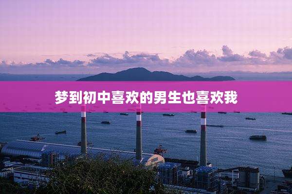 梦到初中喜欢的男生也喜欢我