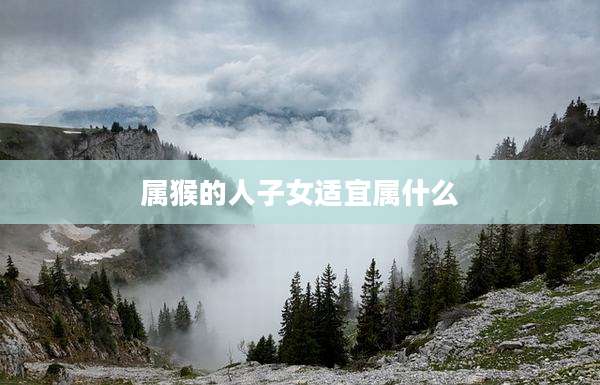 属猴的人子女适宜属什么