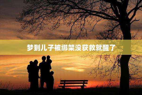 梦到儿子被绑架没获救就醒了