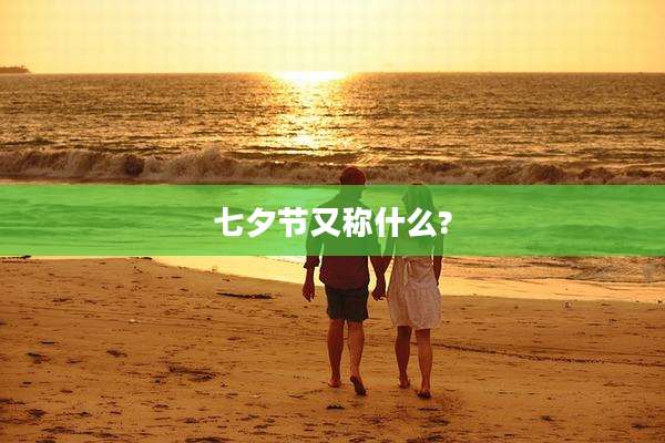 七夕节又称什么?