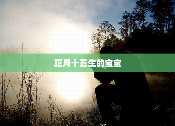 正月十五生的宝宝