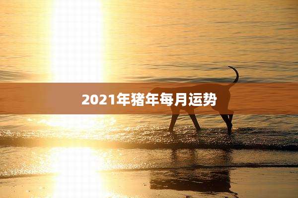 2021年猪年每月运势