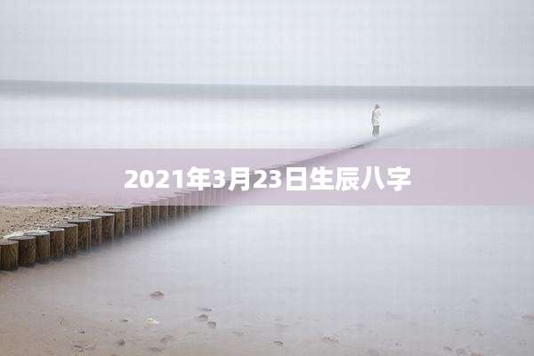 2021年3月23日生辰八字