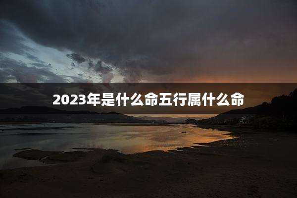 2023年是什么命五行属什么命