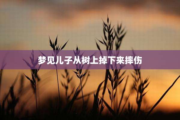 梦见儿子从树上掉下来摔伤