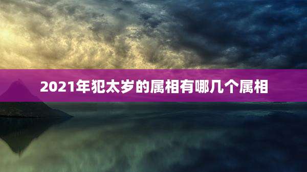 2021年犯太岁的属相有哪几个属相