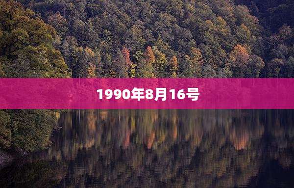 1990年8月16号