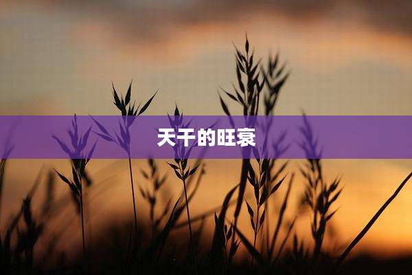 天干的旺衰