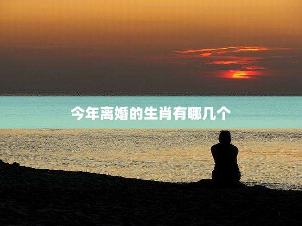 今年离婚的生肖有哪几个