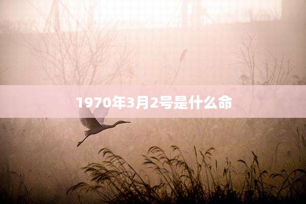 1970年3月2号是什么命