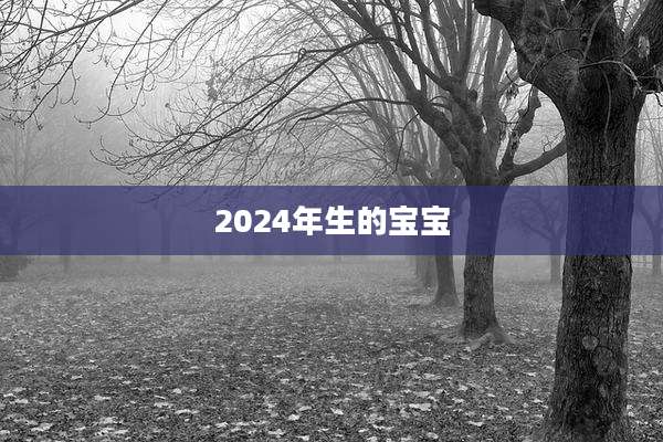 2024年生的宝宝