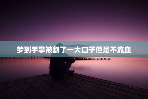 梦到手掌被割了一大口子但是不流血