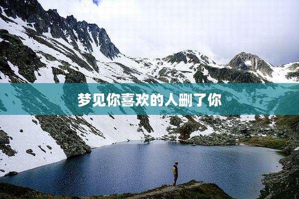 梦见你喜欢的人删了你