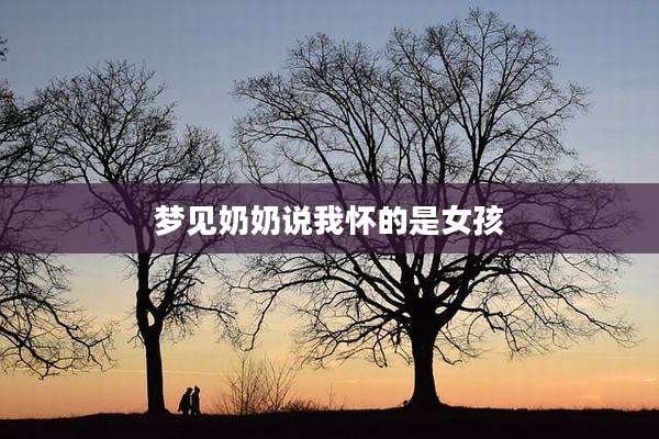 梦见奶奶说我怀的是女孩