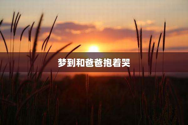 梦到和爸爸抱着哭