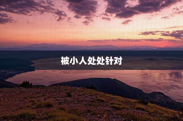 被小人处处针对