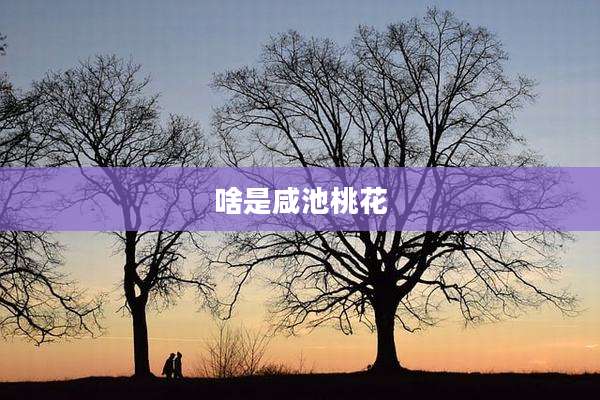 啥是咸池桃花