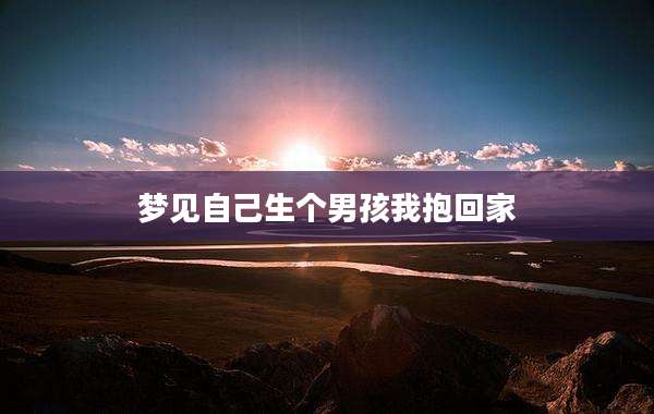 梦见自己生个男孩我抱回家
