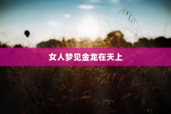女人梦见金龙在天上