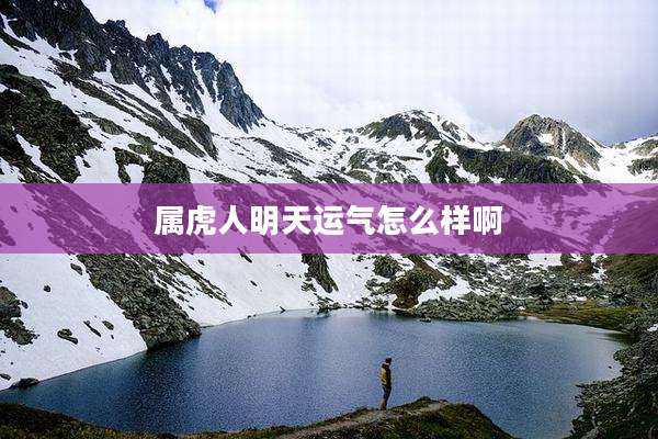 属虎人明天运气怎么样啊