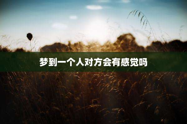 梦到一个人对方会有感觉吗