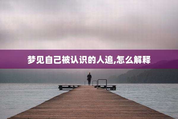 梦见自己被认识的人追,怎么解释